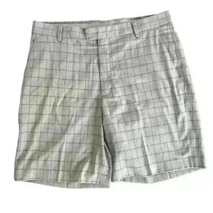 Men's Athletic Gray Checkered Shorts